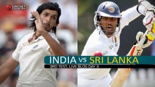 IND 21/3 | Live Cricket Score, India vs Sri Lanka 2015, 3rd Test in Colombo, Day 3, STUMPS: Rain forces early end to day's play after Sri Lanka take early 2nd innings wickets to limit India's advantage